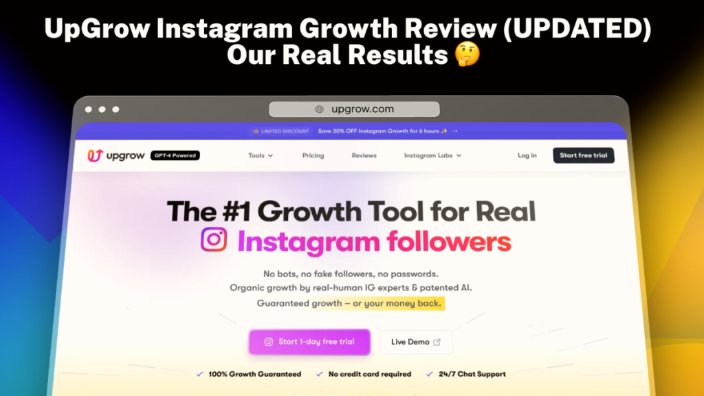 UpGrow Instagram Growth Review (UPDATED) – Our Real Results